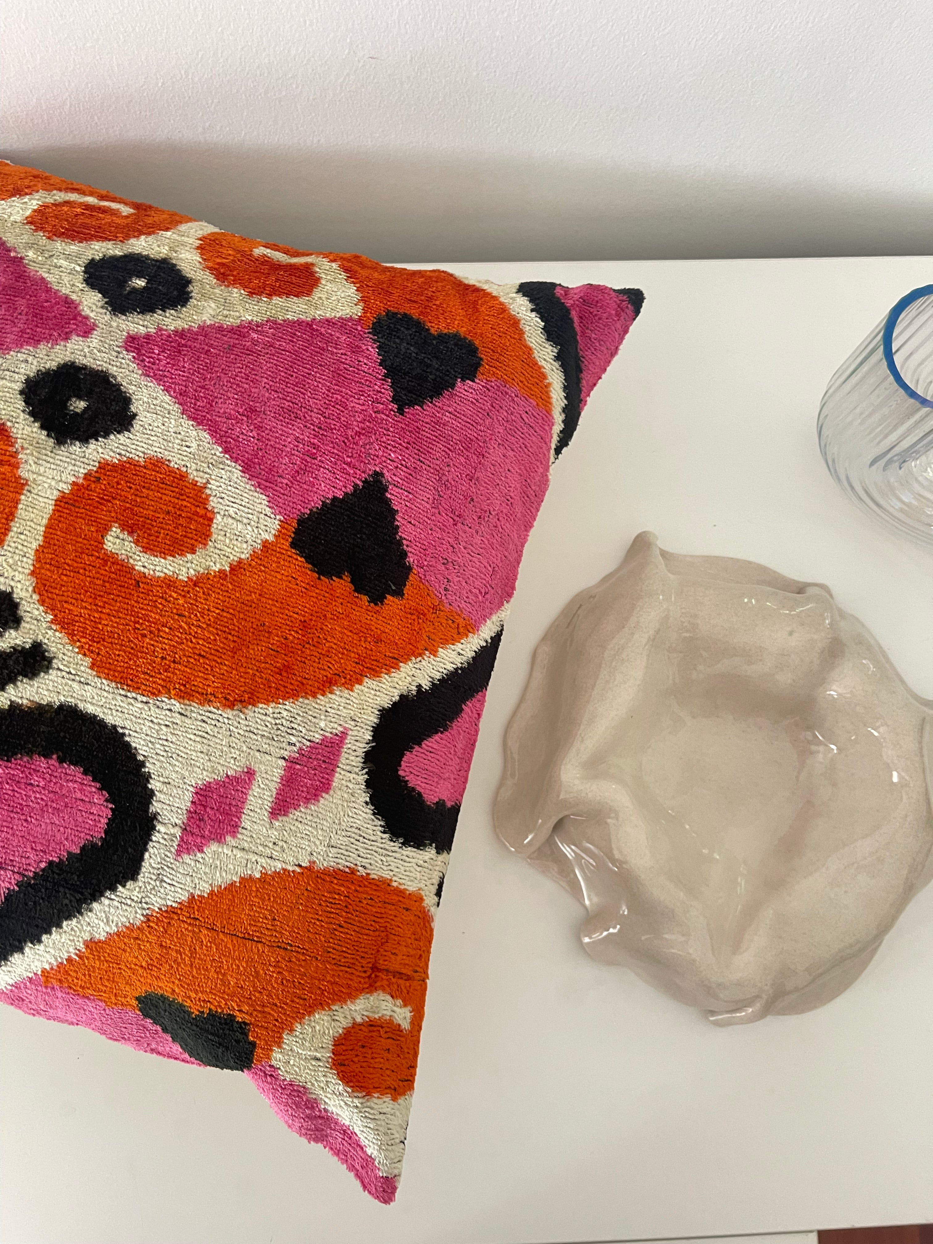 Ikat Heart Pillow Cover