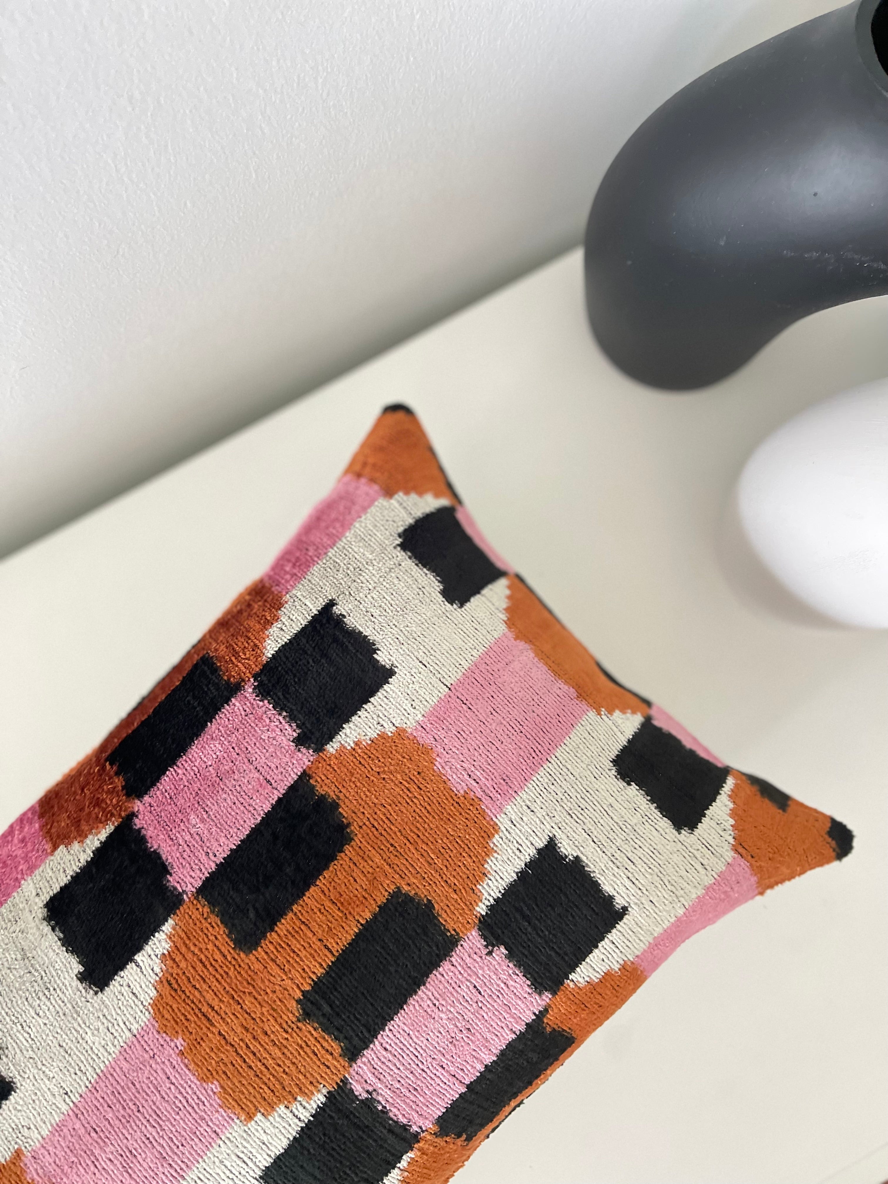 Mosaic Ikat Pillow Cover