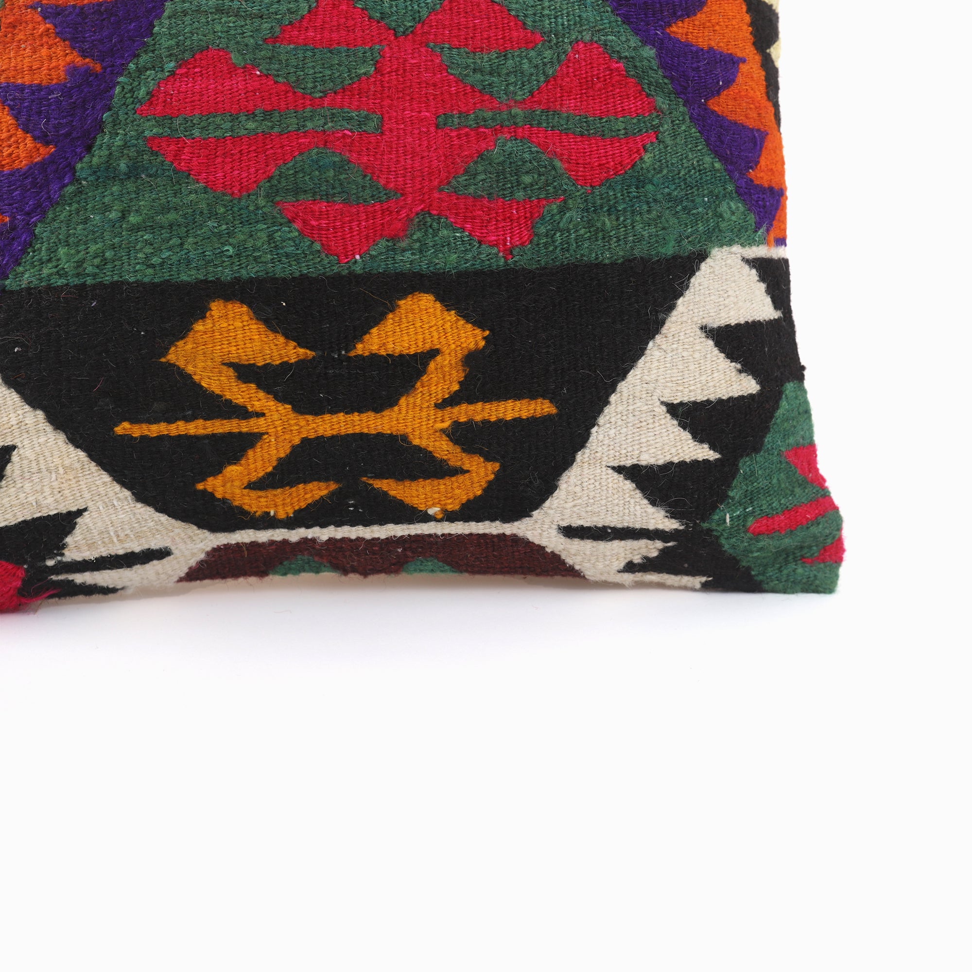 Nomadic Style Kilim Pillow - 16x16''