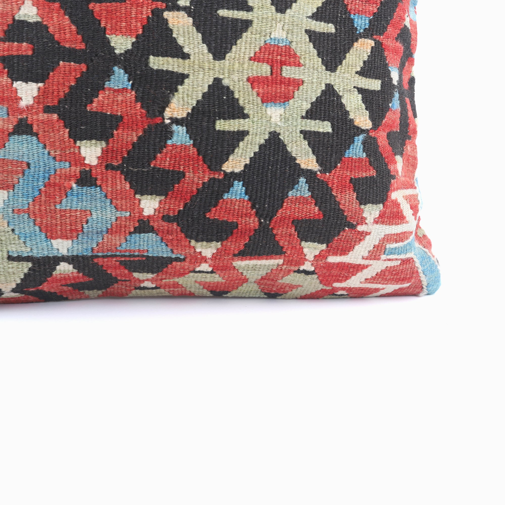 Vintage Kilim Pillow - 16x16''