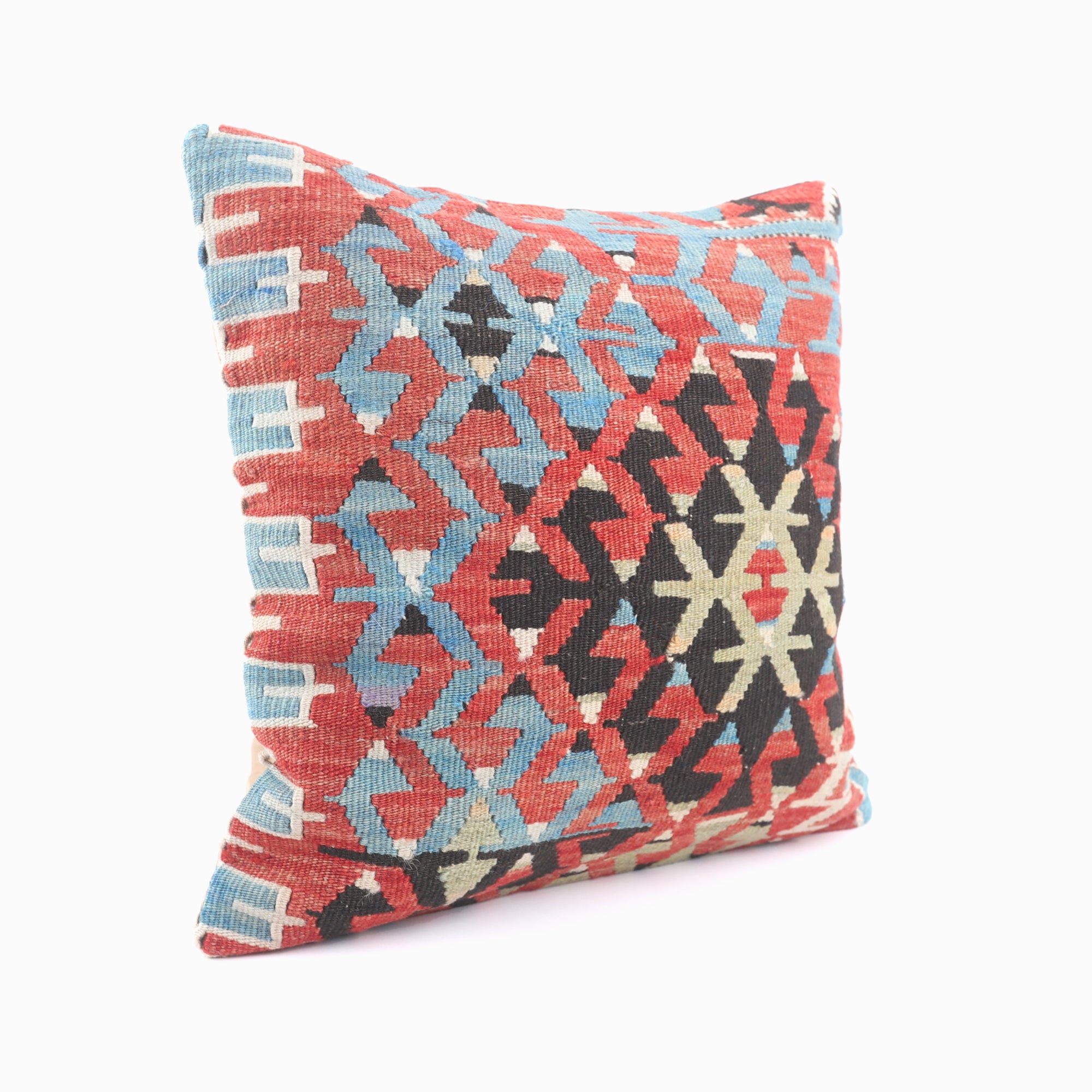 Vintage Kilim Pillow - 16x16''