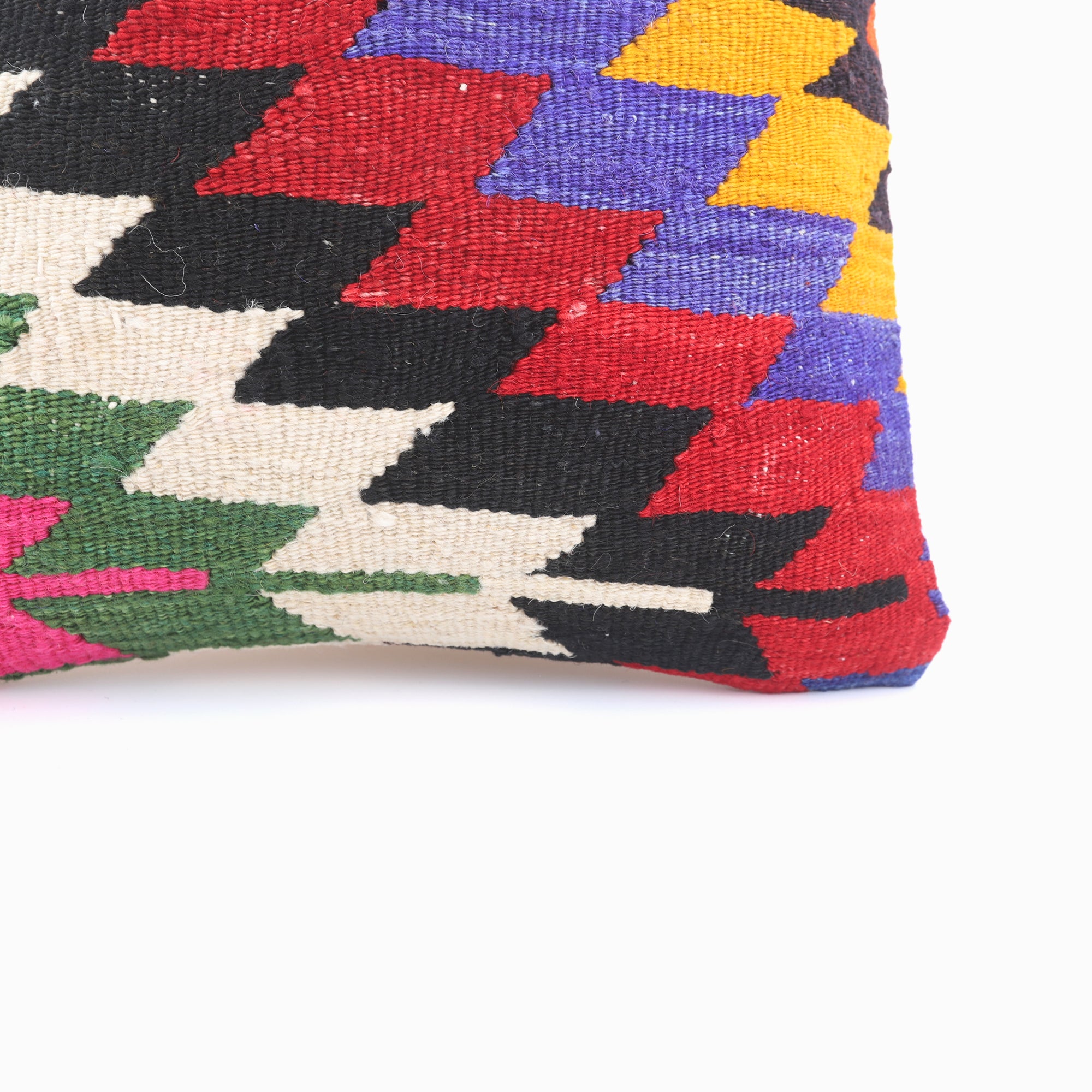 Anatolian Motif Handwoven Pillow - 16x16''