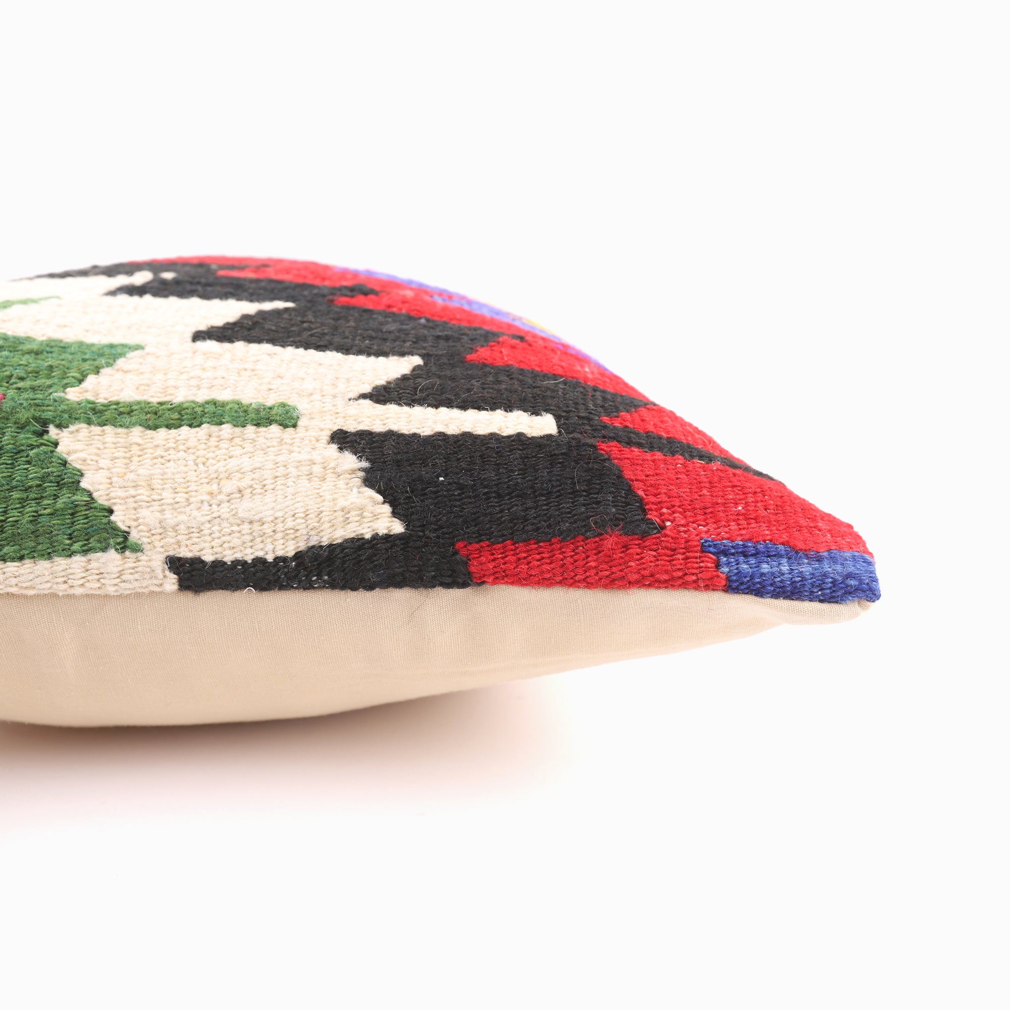 Anatolian Motif Handwoven Pillow - 16x16''