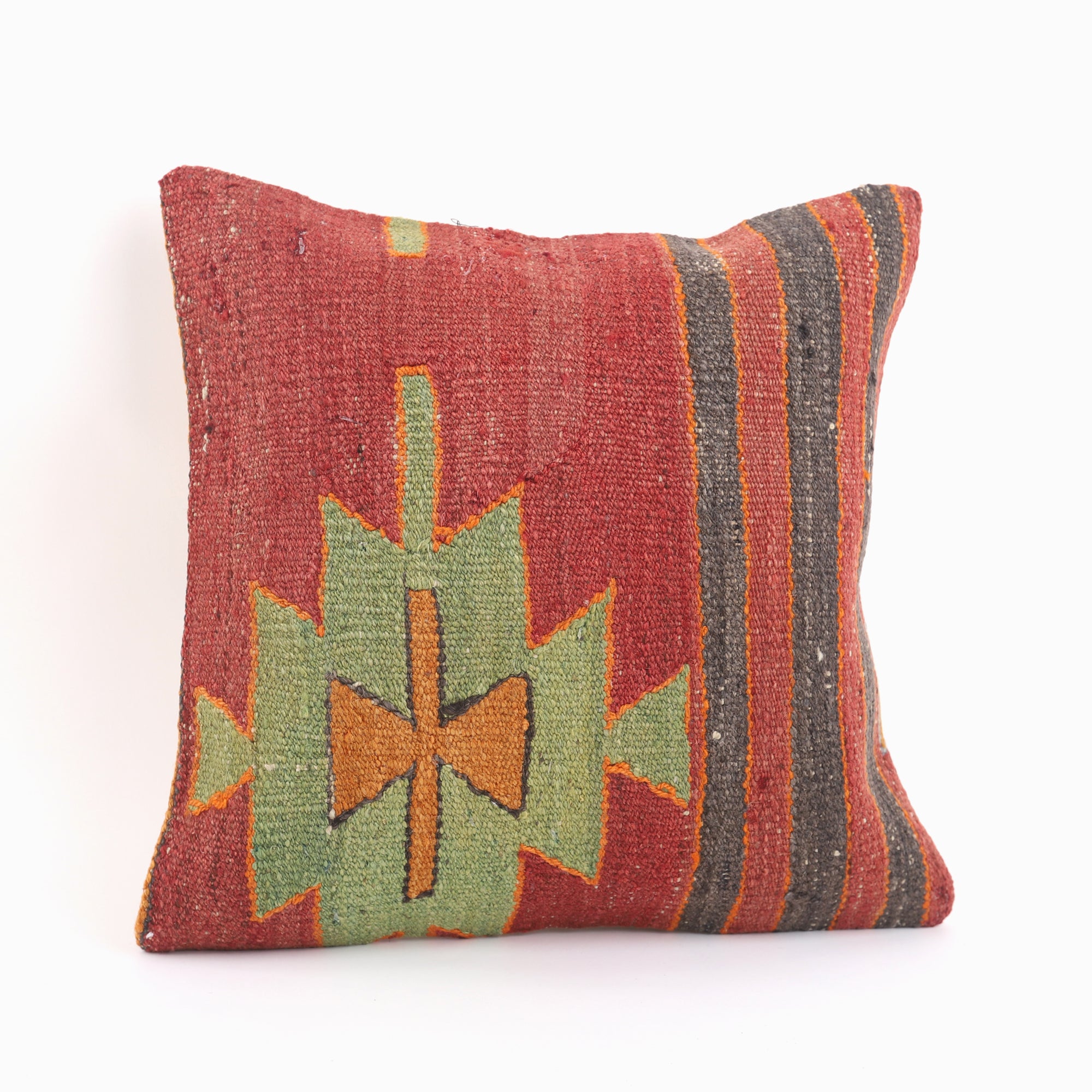 Bohemian Style Kilim Cushion - 16x16''