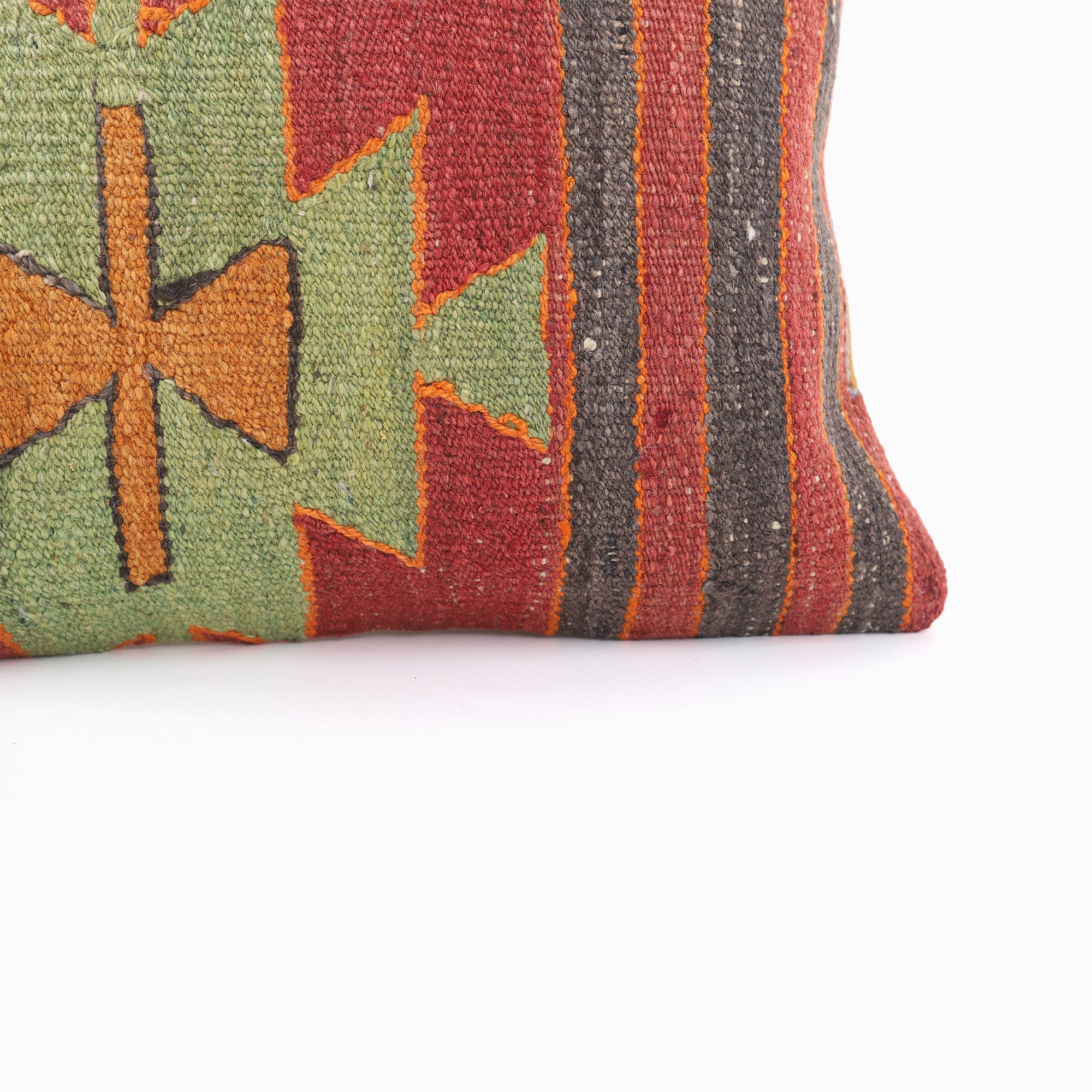 Bohemian Style Kilim Cushion - 16x16''