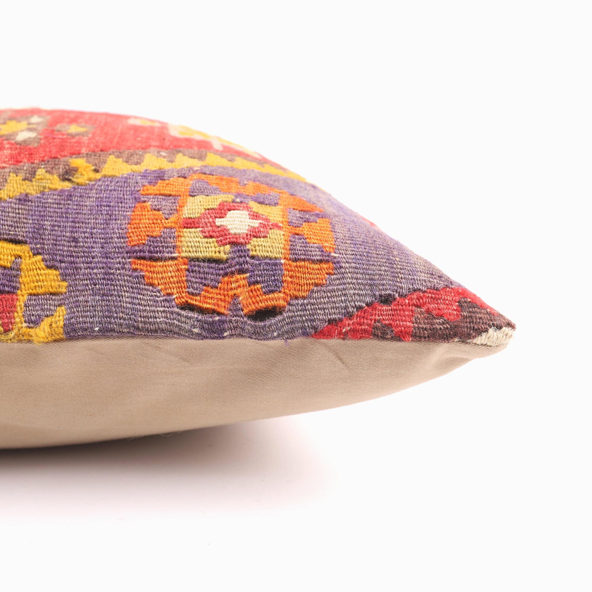 Handmade Wool Kilim Cushion - 16x16''
