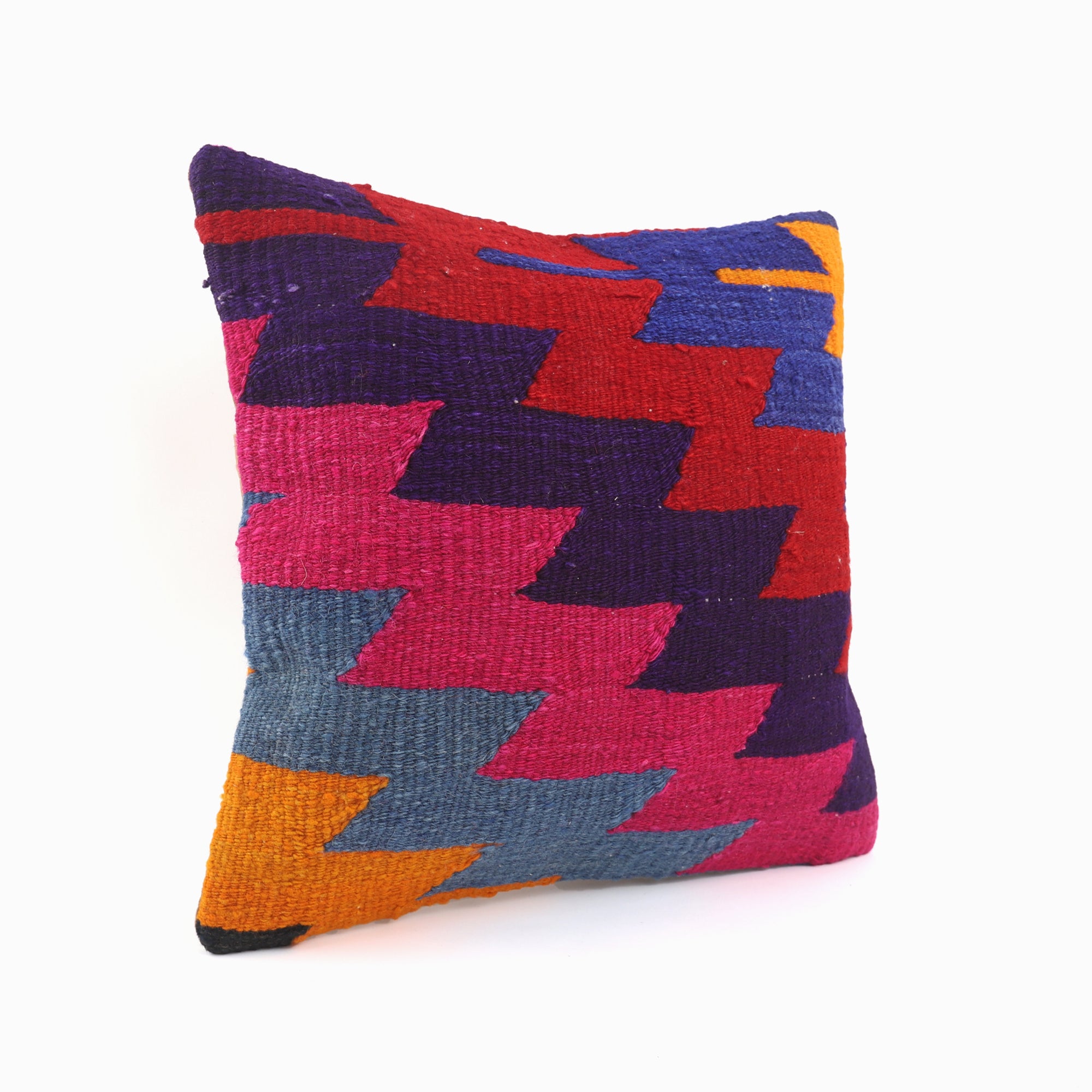 Colorful Kilim Pillow - 16x16''
