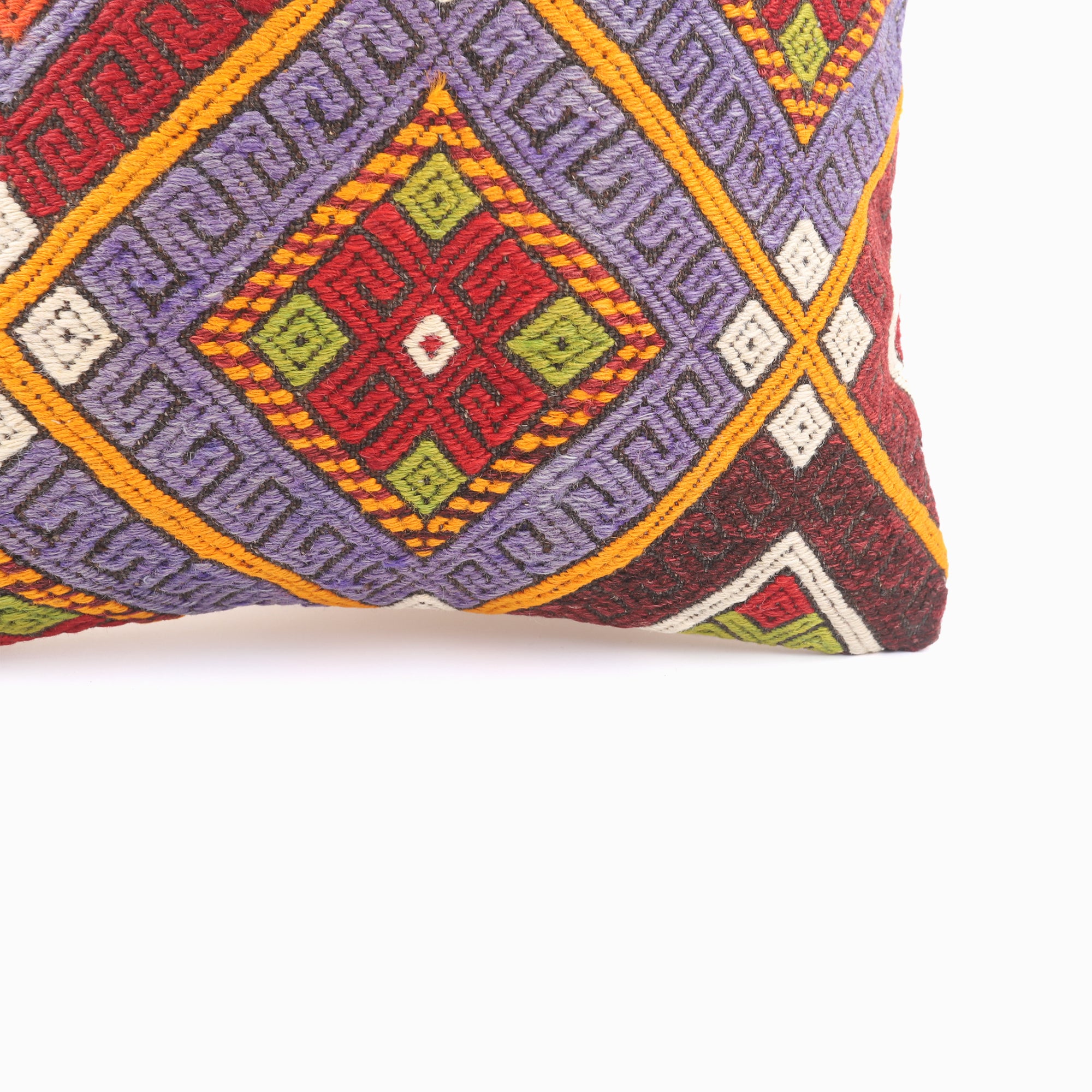 Bold Kilim Pillow - 16x16''