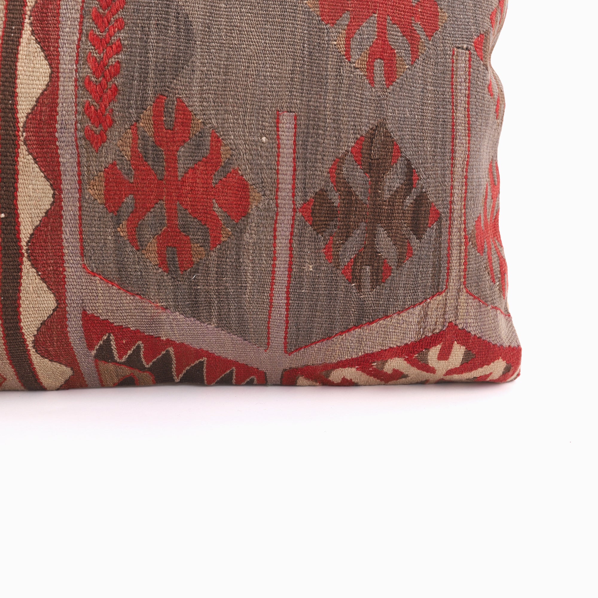 Cultural Anatolian Kilim Pillow - 16x16''