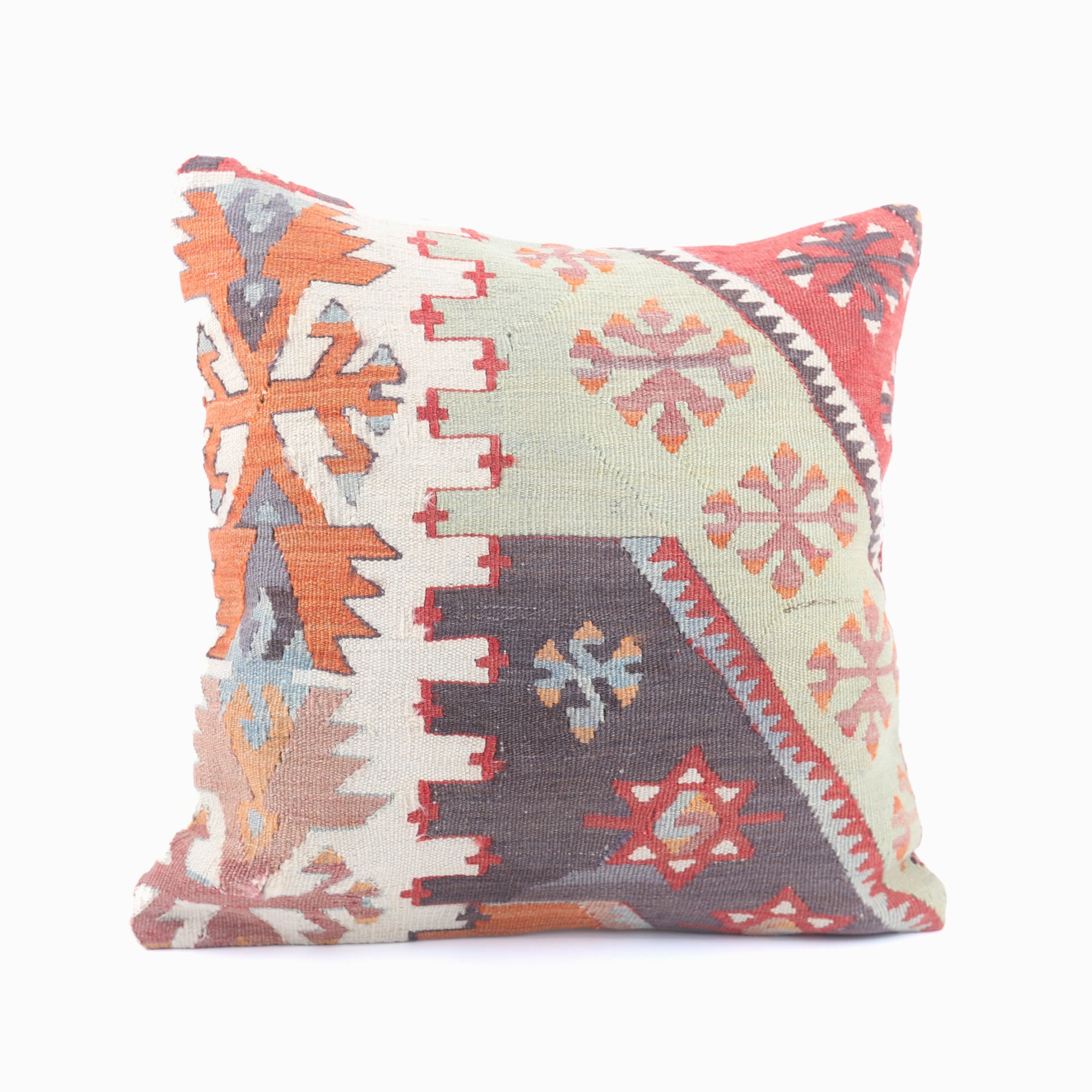 Bohemian Kilim Pillow - 16x16''