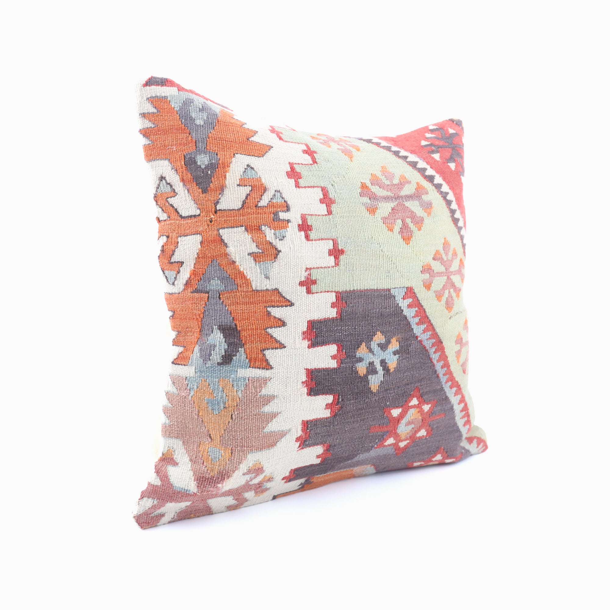 Bohemian Kilim Pillow - 16x16''