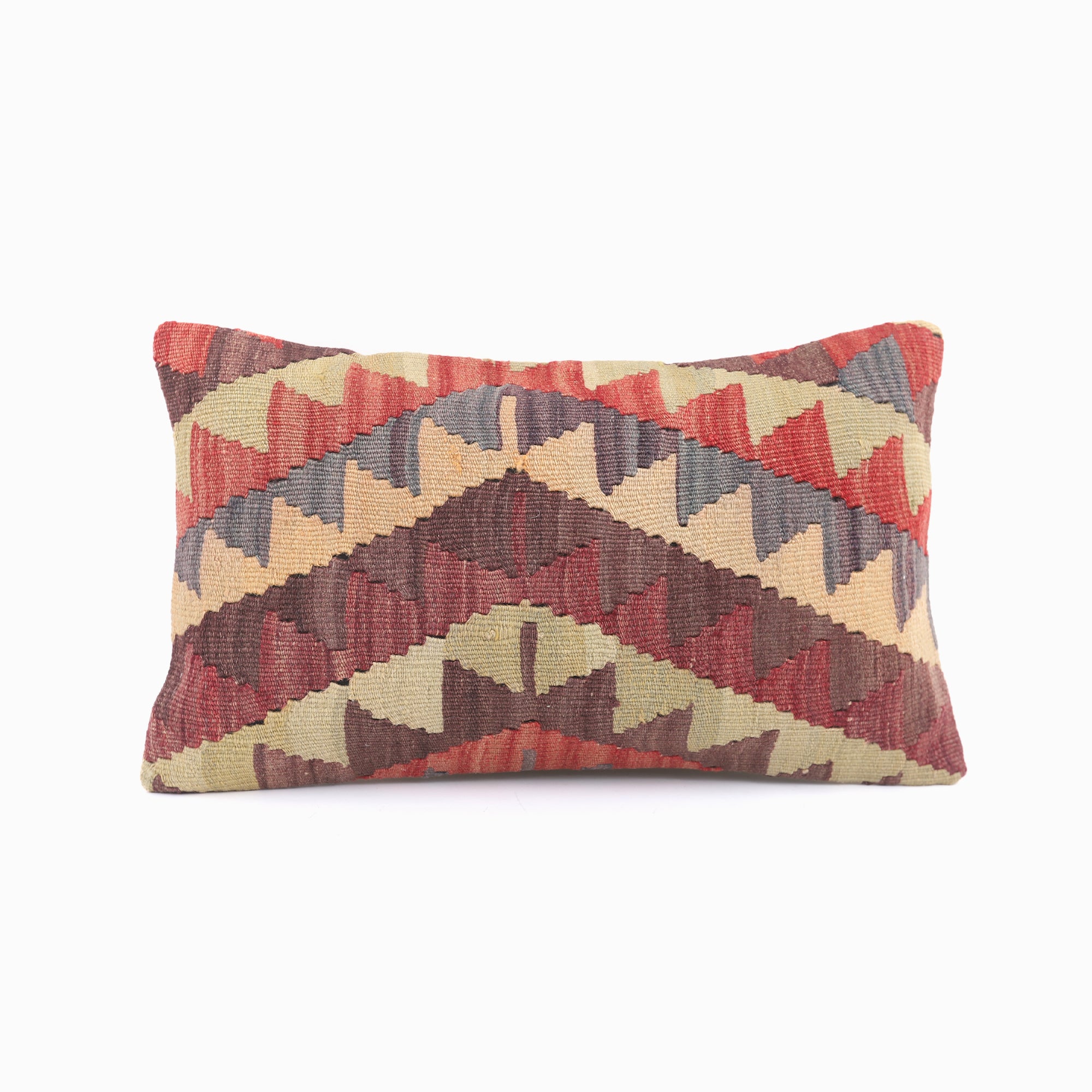 Vintage Kilim Pillow - 12x20''