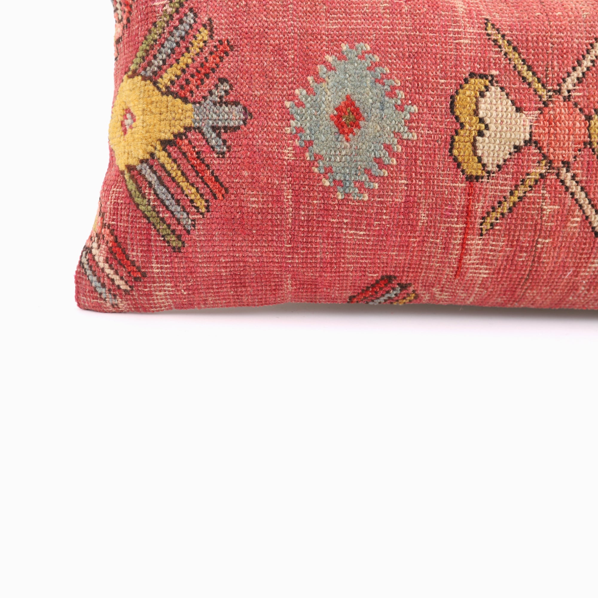 Muted Tones Vintage Pillow - 12x24''