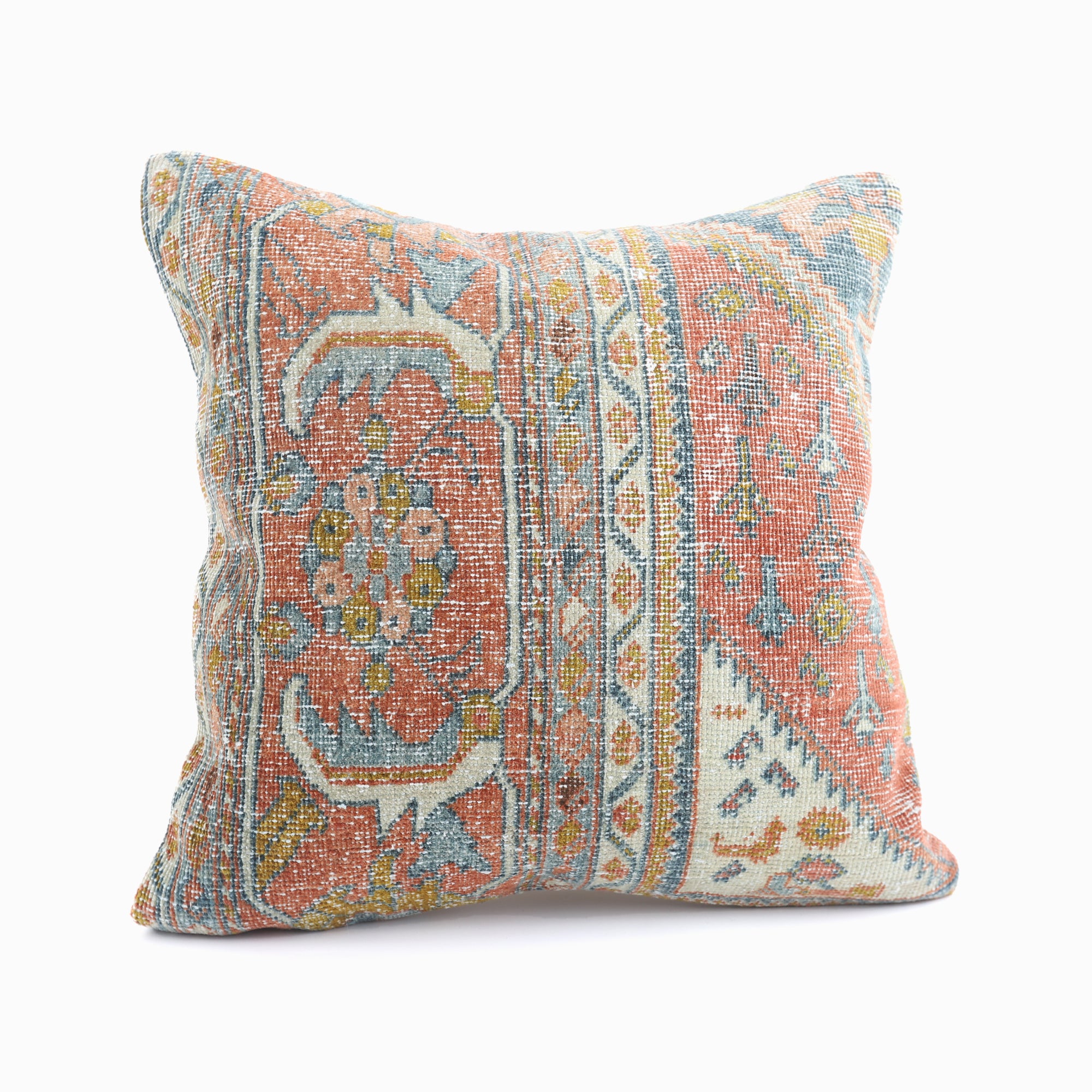 Faded Floral Pillow - 20x20''