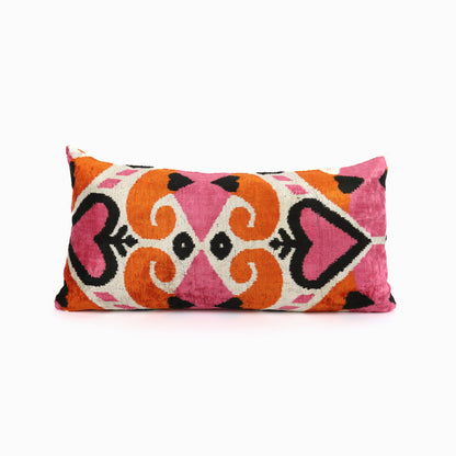 Ikat Heart Pillow Cover