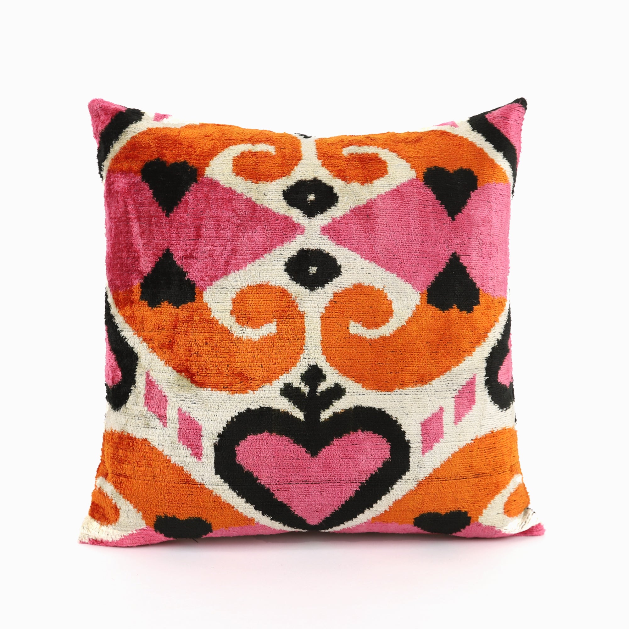 Ikat Heart Pillow Cover