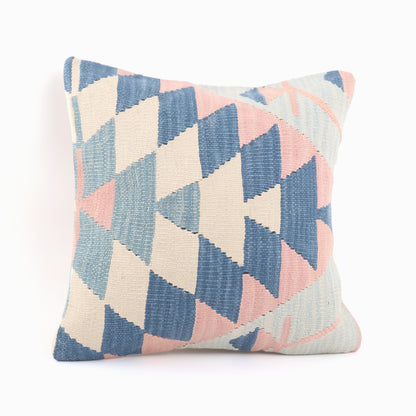 Traditional Kilim Pattern Cushion - 16x16''