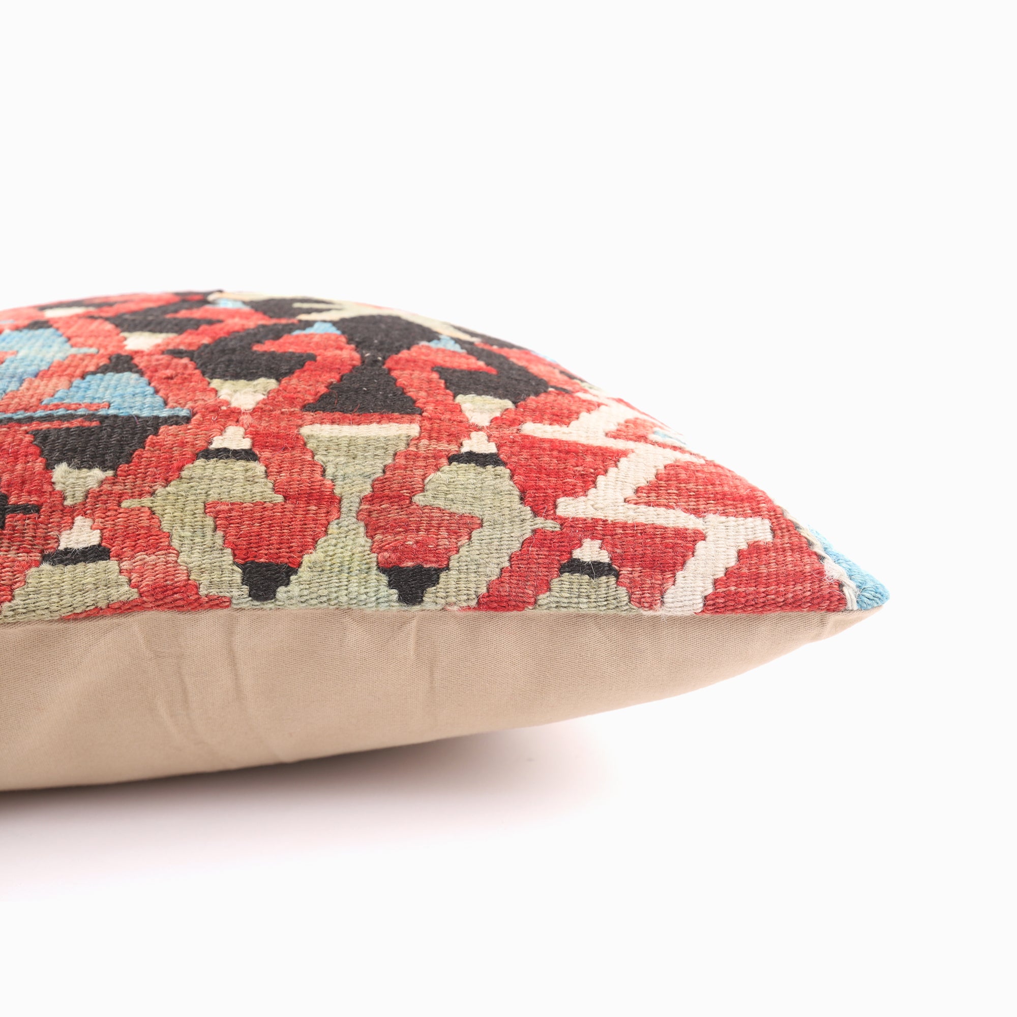 Vintage Kilim Pillow - 16x16''
