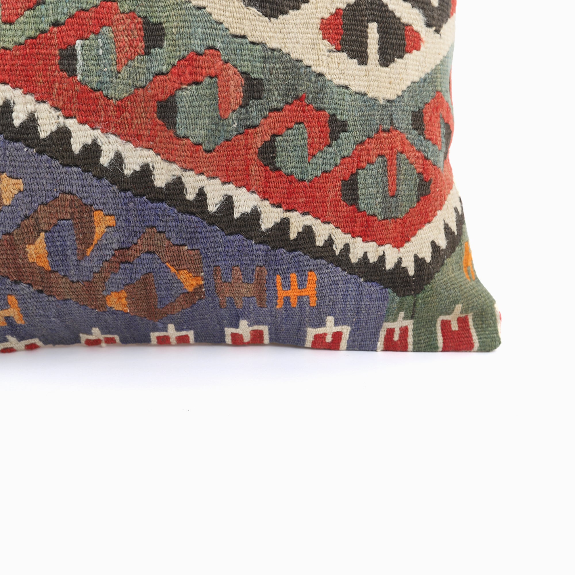 Handwoven Kilim Pillow - 16x16''