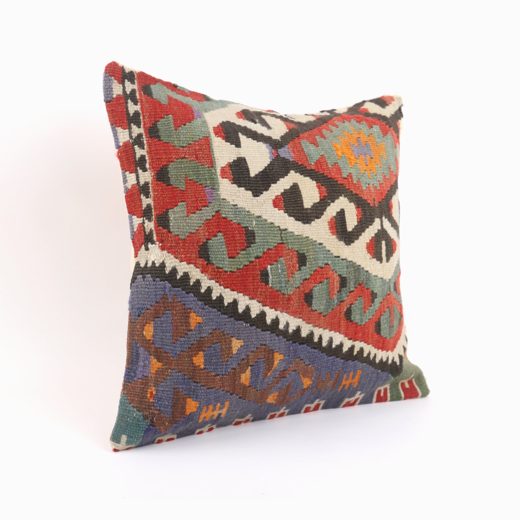 Handwoven Kilim Pillow - 16x16''