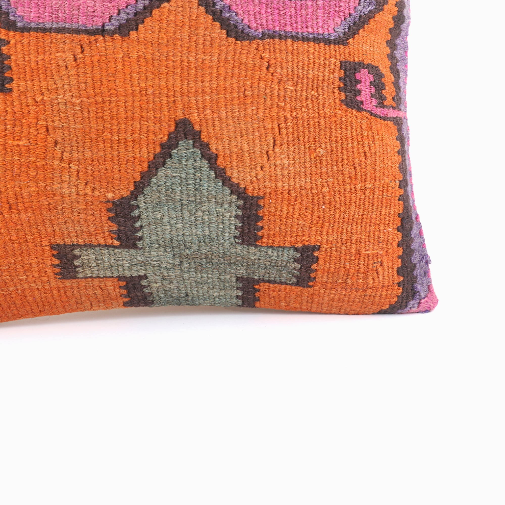 Traditional Kilim Pattern Cushion - 16x16''