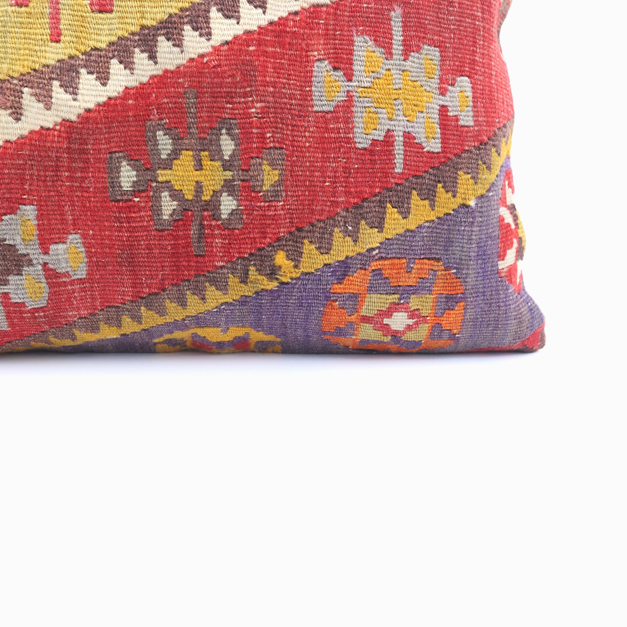 Handmade Wool Kilim Cushion - 16x16''