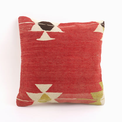 Handwoven Kilim Pillow - 16x16''