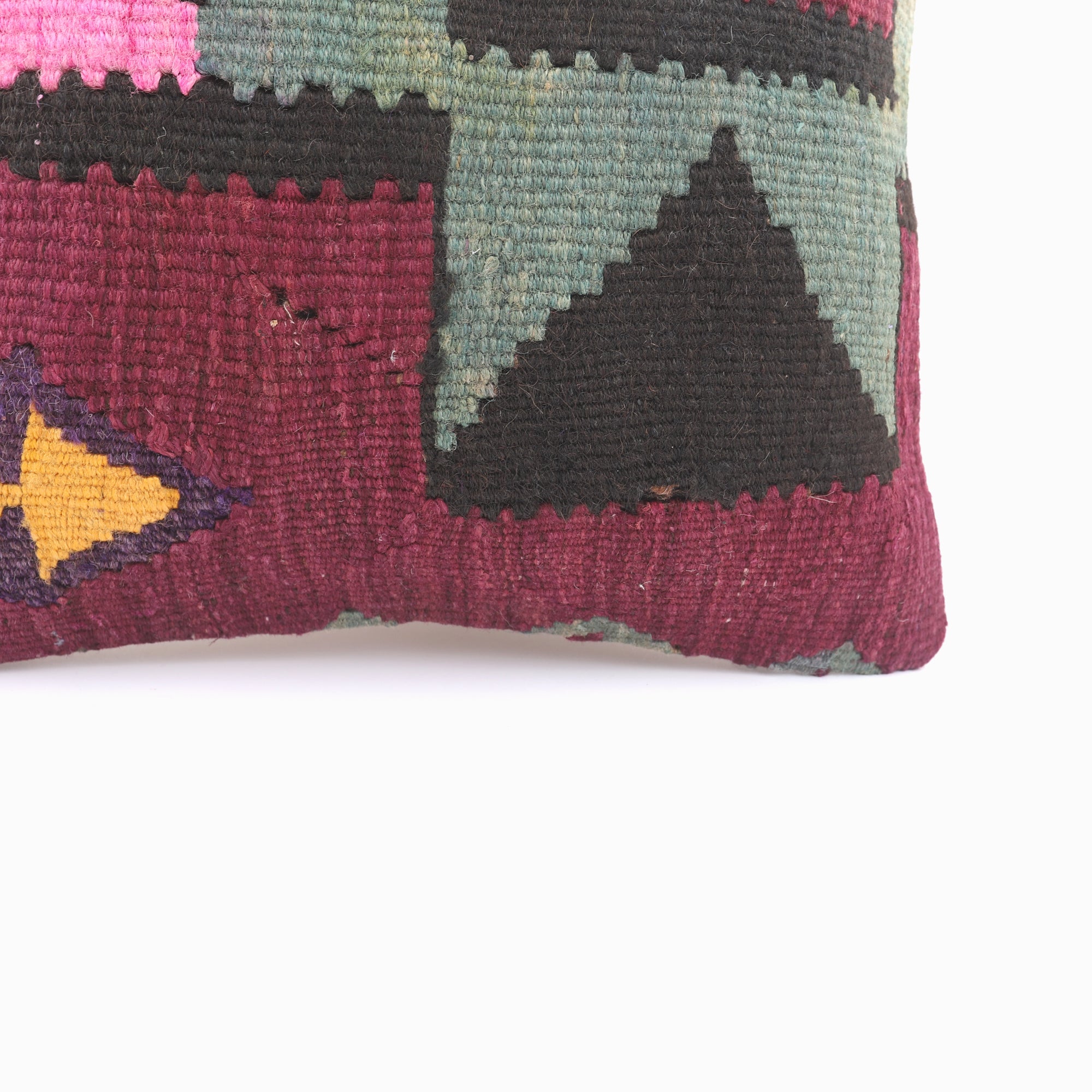 Natural Kilim Pillow - 16x16''