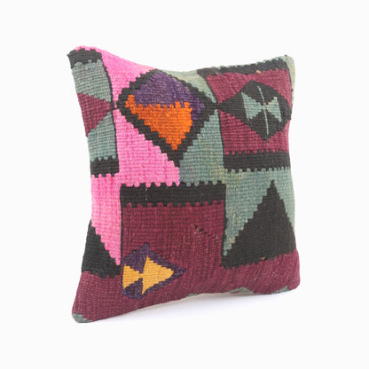 Natural Kilim Pillow - 16x16''