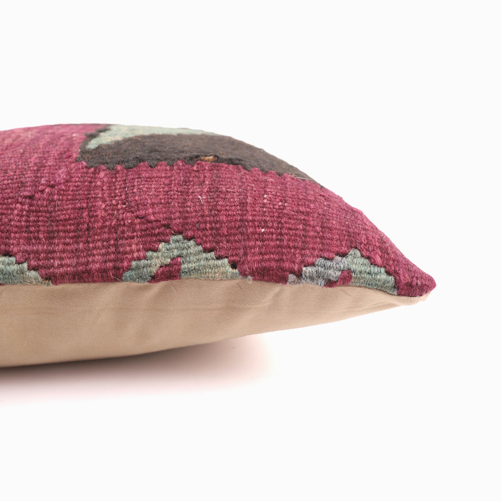 Natural Kilim Pillow - 16x16''